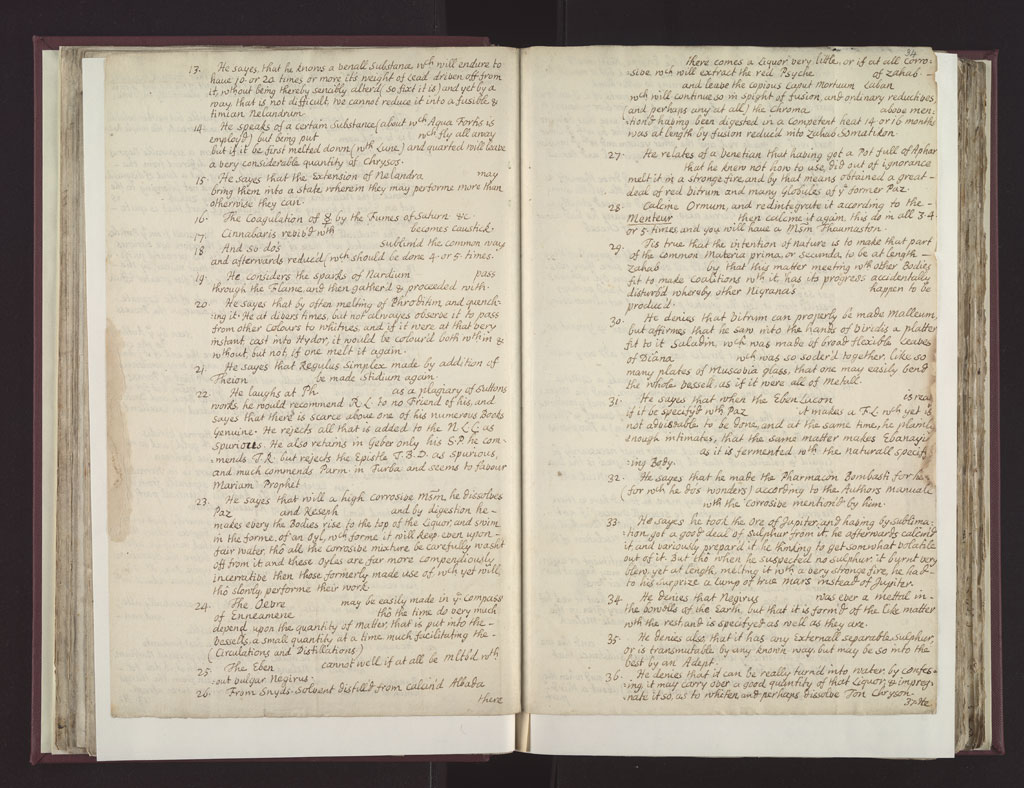 Boyle Papers Volume 26 Fol. 33v-34r