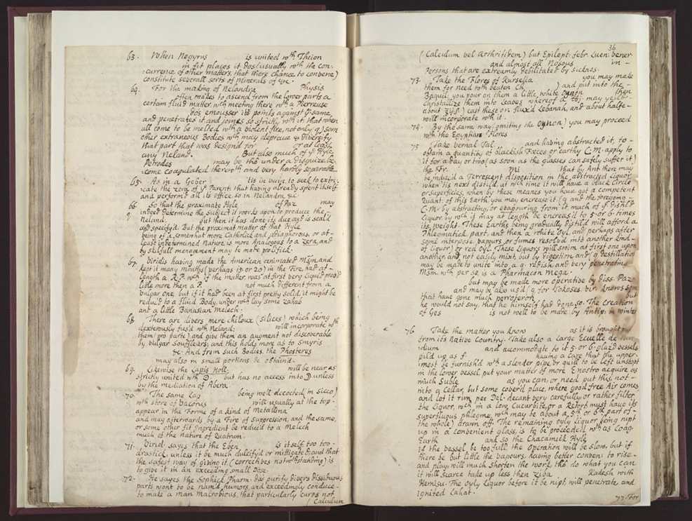 Boyle Papers Volume 26 Fol. 35v-36r