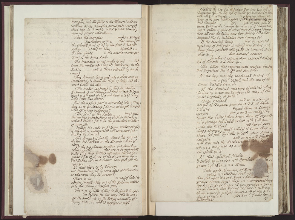 Boyle Papers Volume 26 Fol. 39v-40r