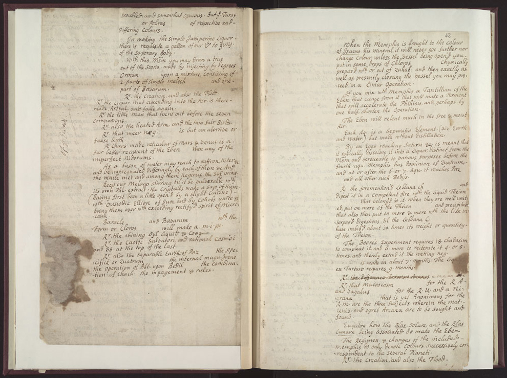 Boyle Papers Volume 26 Fol. 41v-42r