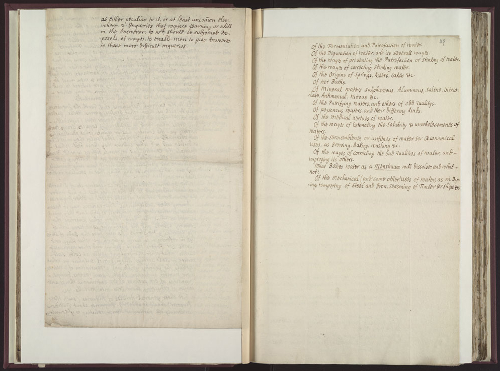 Boyle Papers Volume 26 Fol. 48v-49r