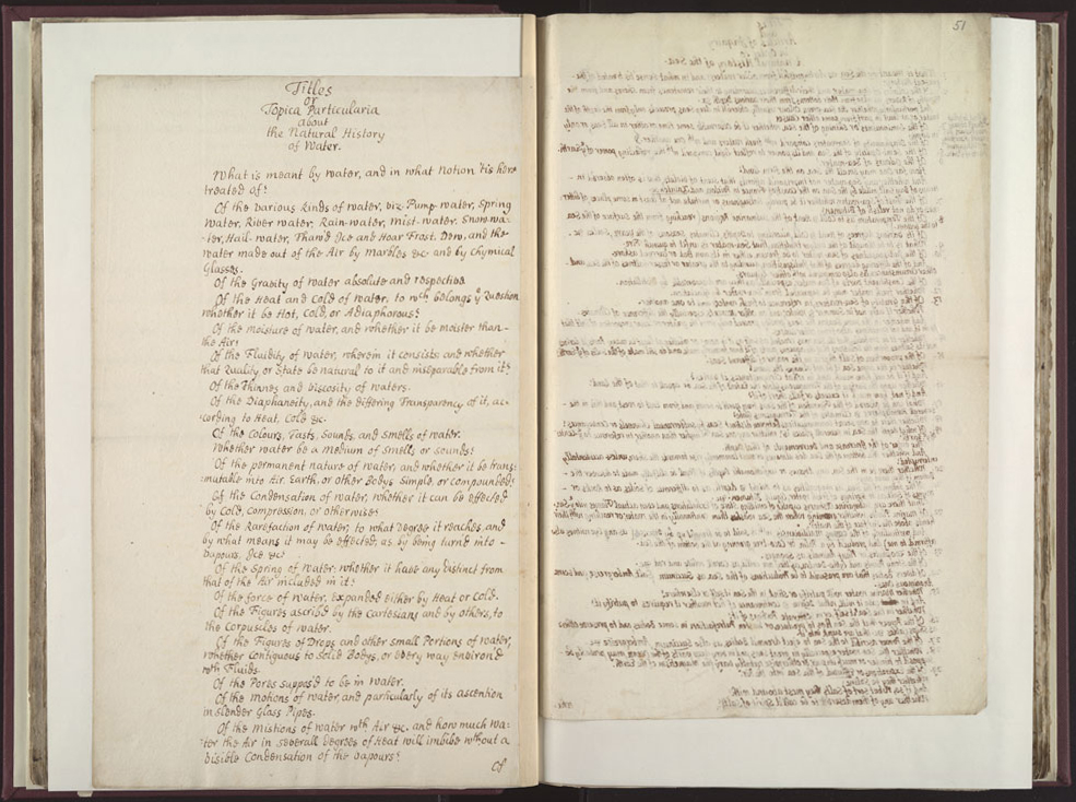 Boyle Papers Volume 26 Fol. 50v-51r
