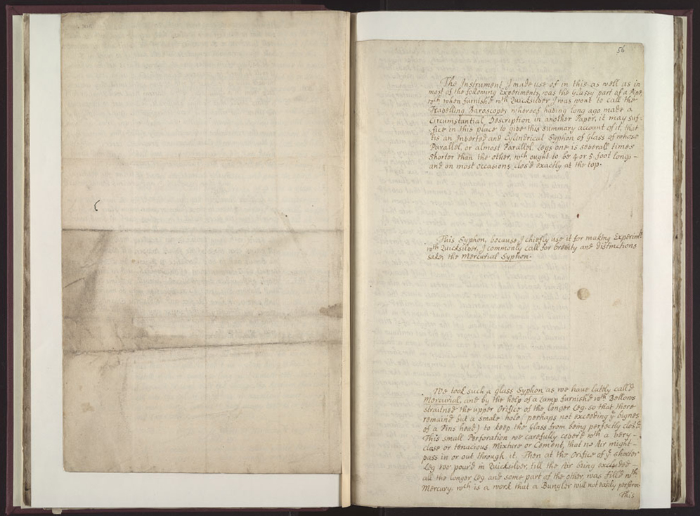 Boyle Papers Volume 26 Fol. 55v-56r