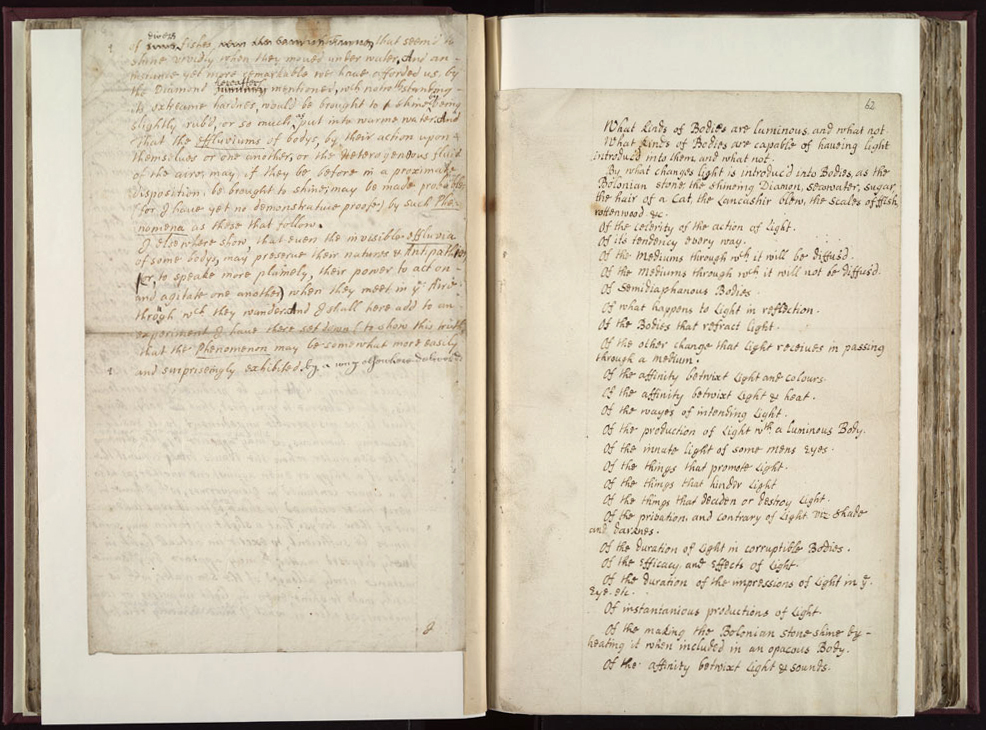 Boyle Papers Volume 26 Fol. 61v-62r