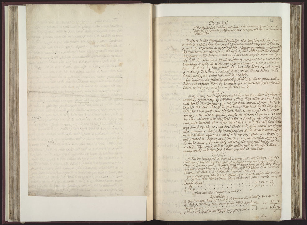 Boyle Papers Volume 26 Fol. 63v-64r