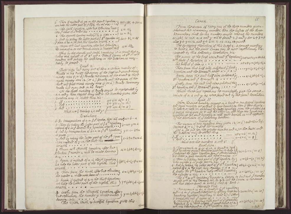 Boyle Papers Volume 26 Fol. 64v-65r