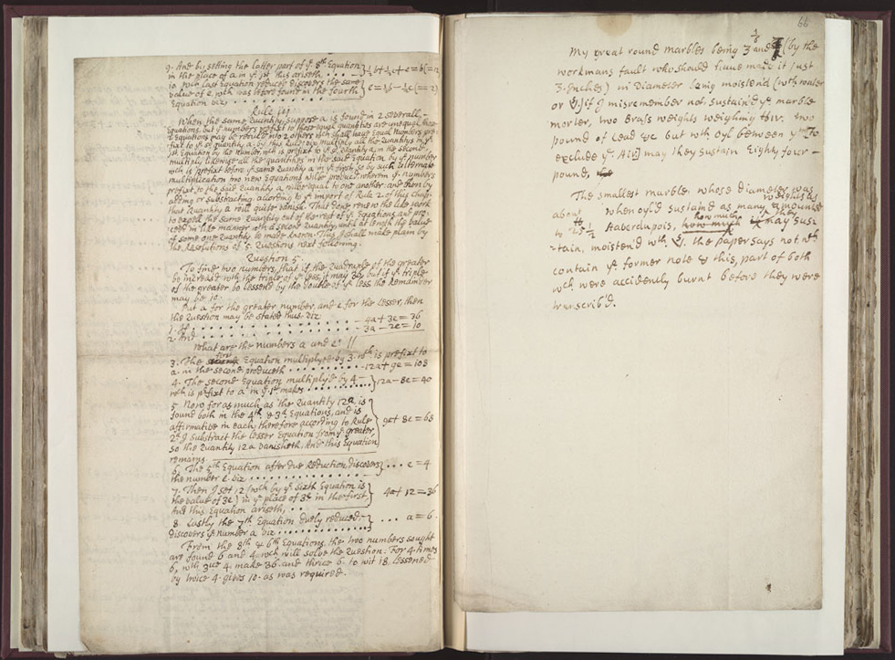 Boyle Papers Volume 26 Fol. 65v-66r