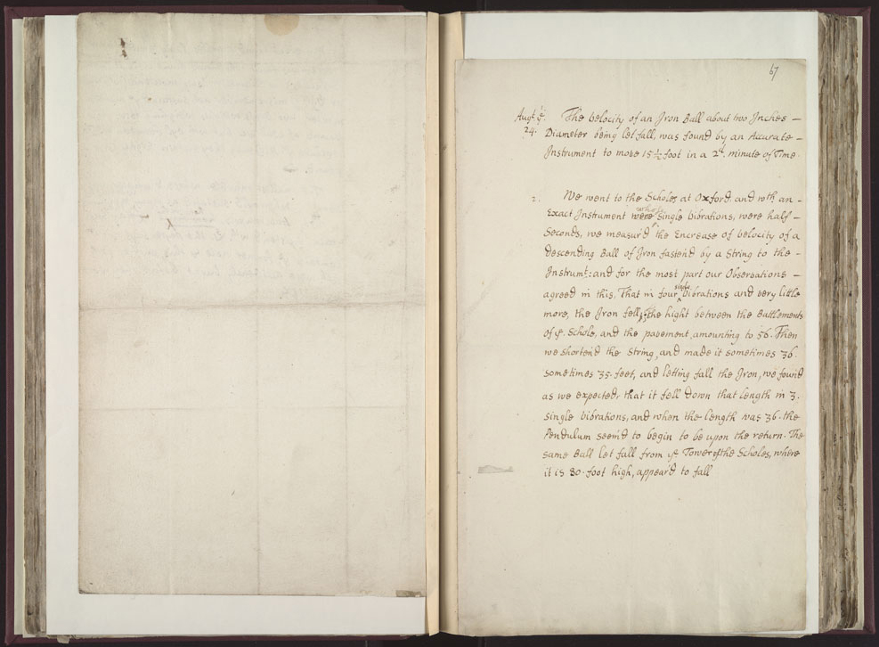 Boyle Papers Volume 26 Fol. 66v-67r