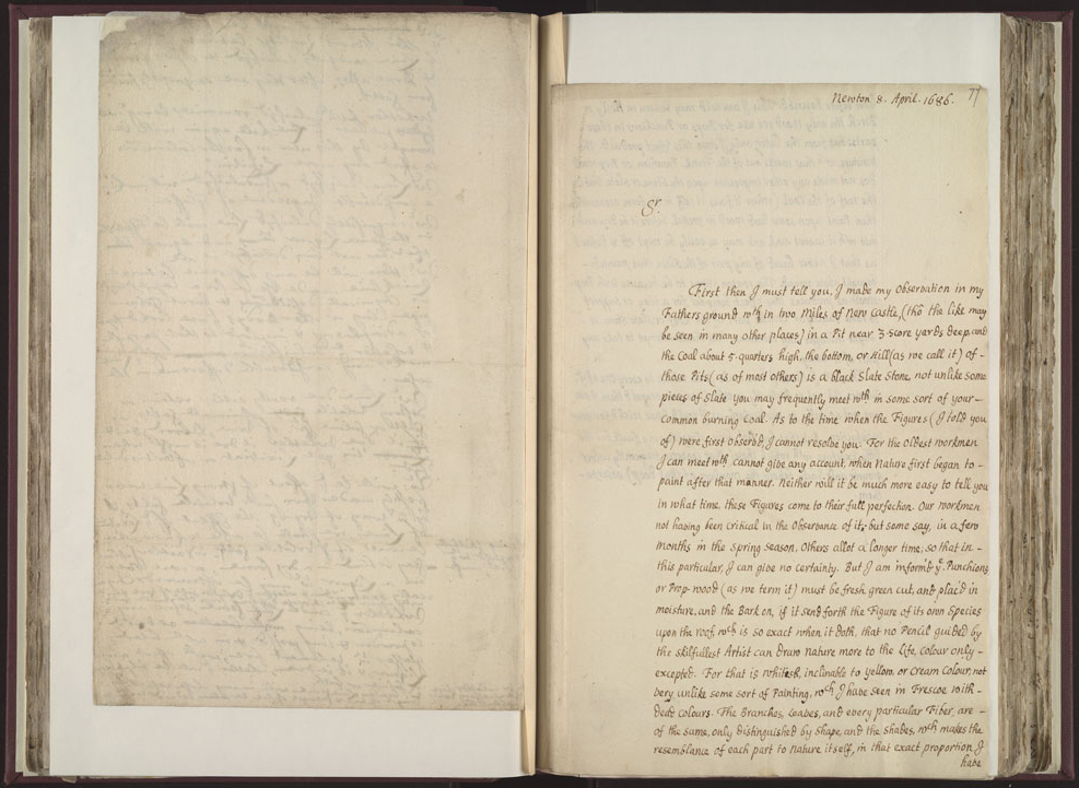 Boyle Papers Volume 26 Fol. 76v-77r