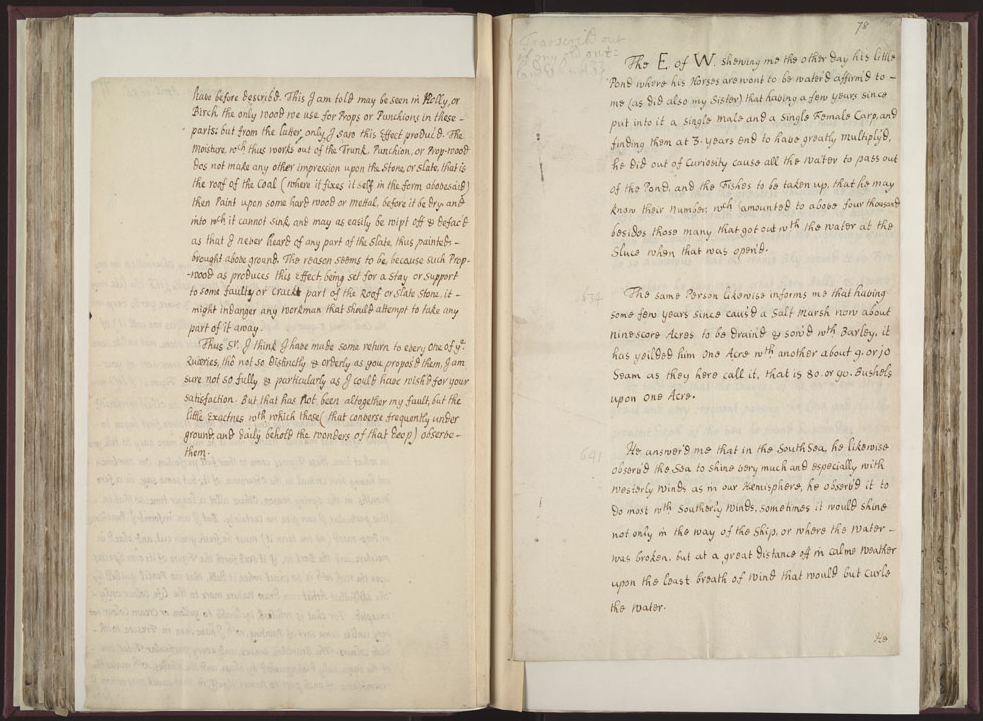 Boyle Papers Volume 26 Fol. 77v-78r