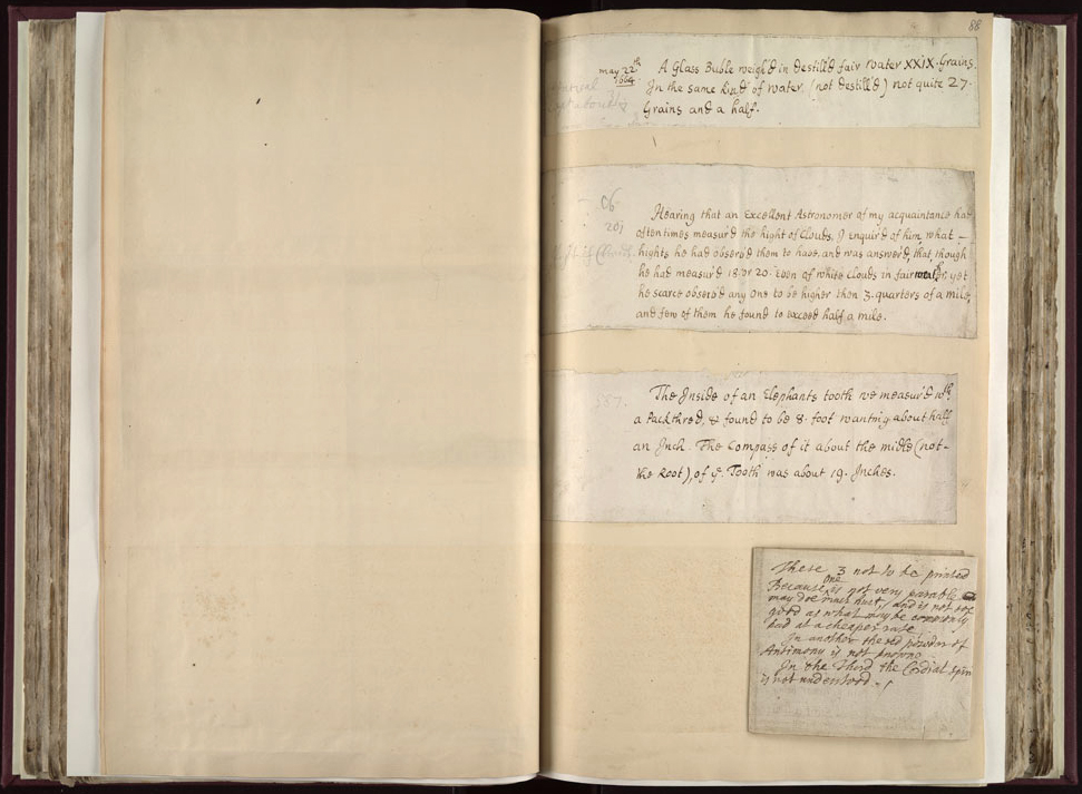 Boyle Papers Volume 26 Fol. 87v-88ra