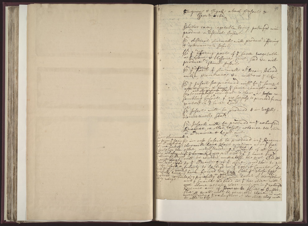 Boyle Papers Volume 26 Fol. 89v-90r