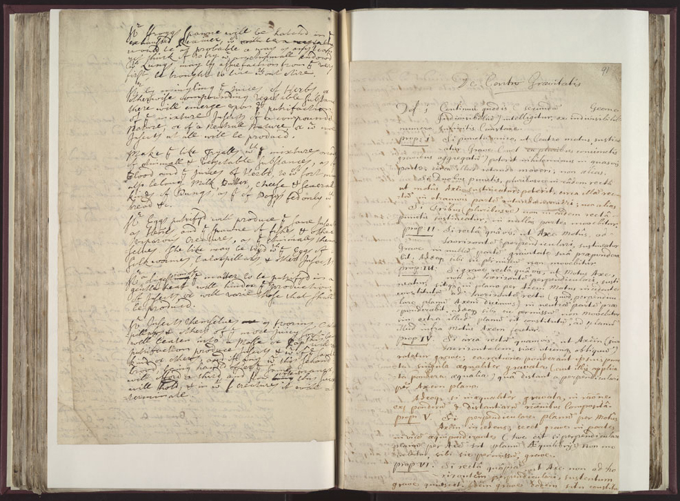Boyle Papers Volume 26 Fol. 90v-91r