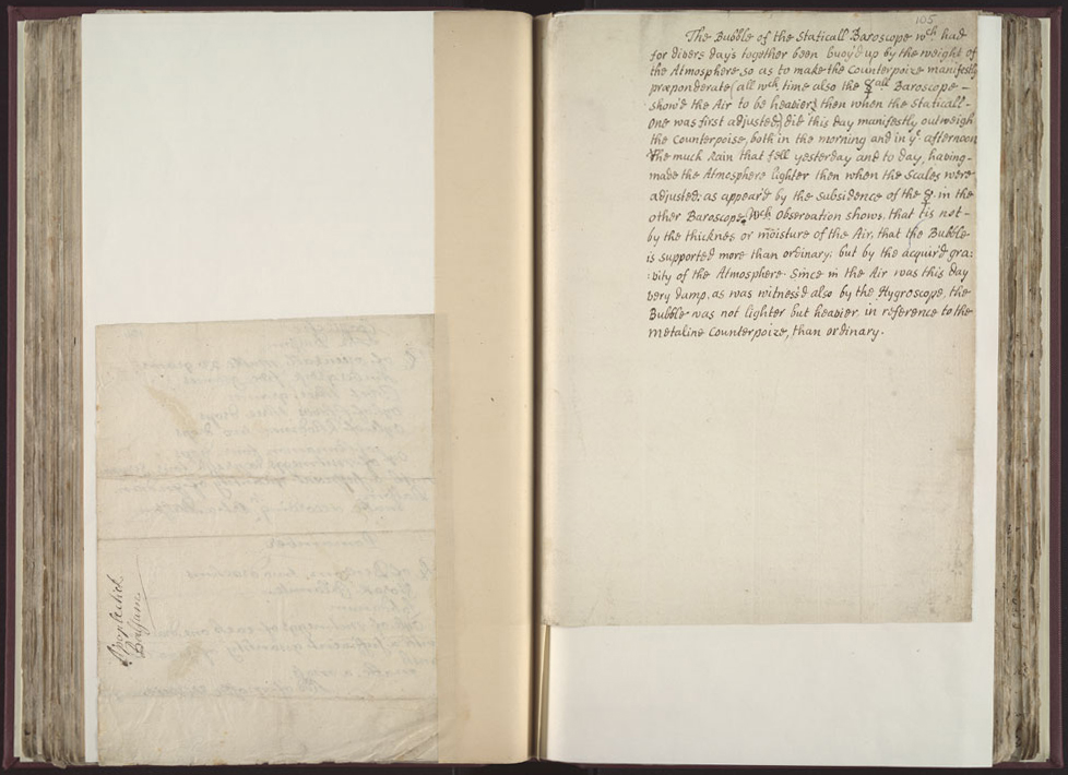 Boyle Papers Volume 26 Fol. 104v-105r