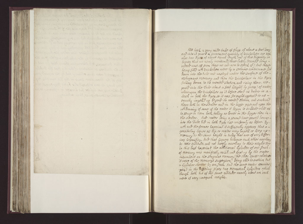 Boyle Papers Volume 26 Fol. 105v-106r