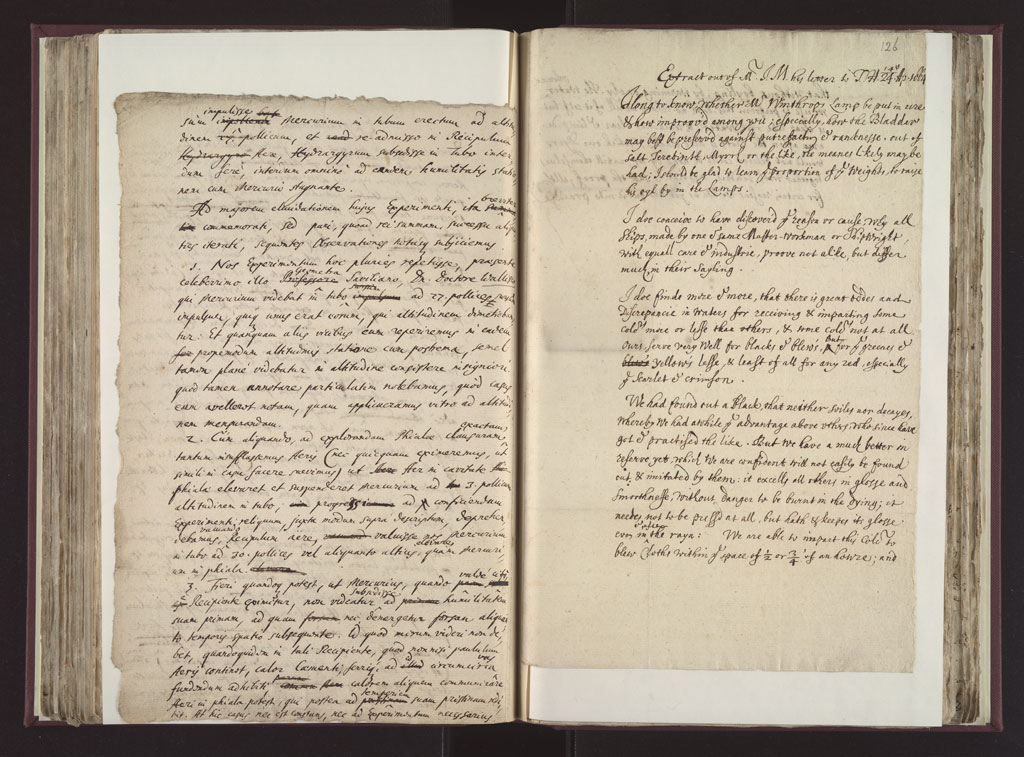 Boyle Papers Volume 26 Fol. 125v-126r