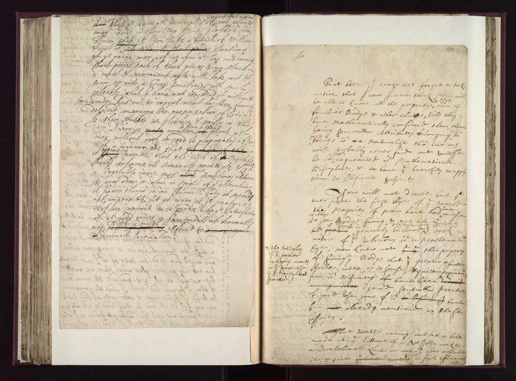 Boyle Papers Volume 26 Fol. 129v-130r