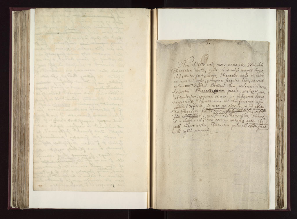 Boyle Papers Volume 26 Fol. 132v-133r