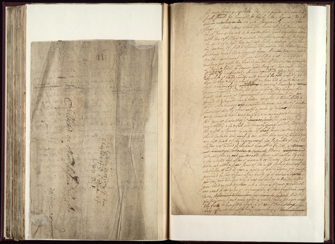 Boyle Papers Volume 26 Fol. 134v-135r