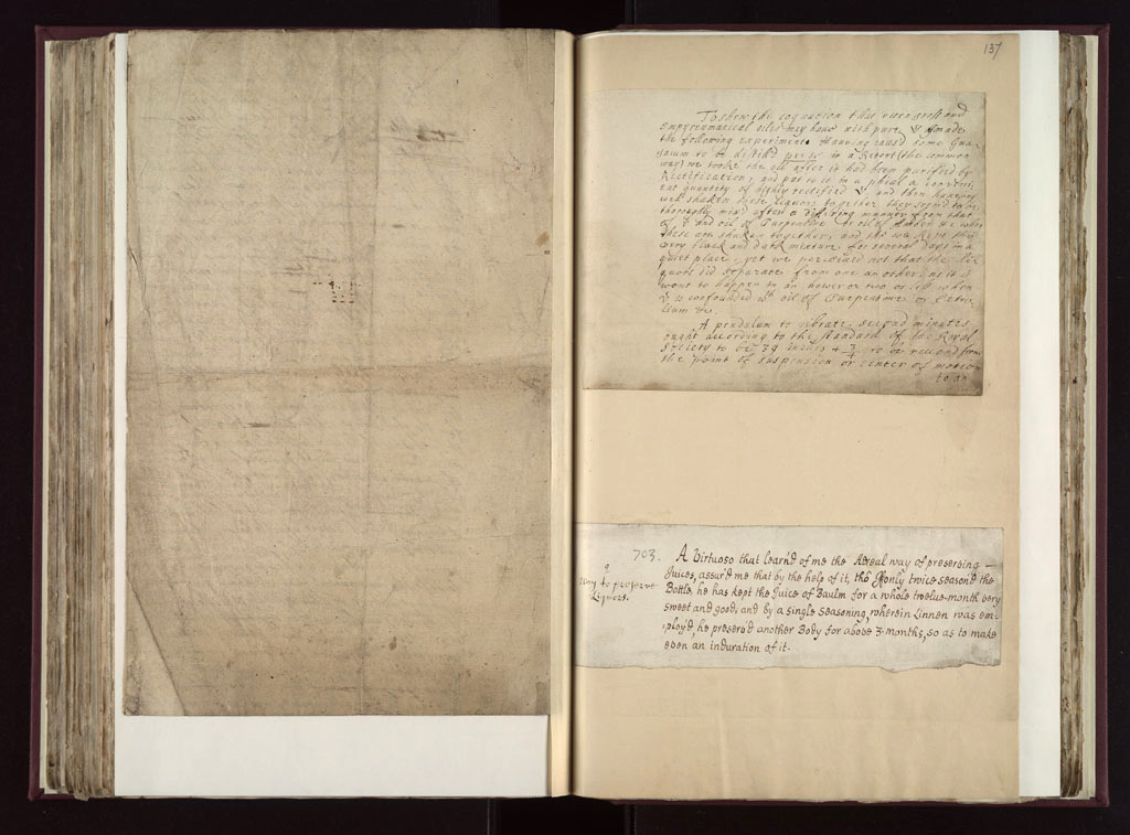 Boyle Papers Volume 26 Fol. 136v-137r