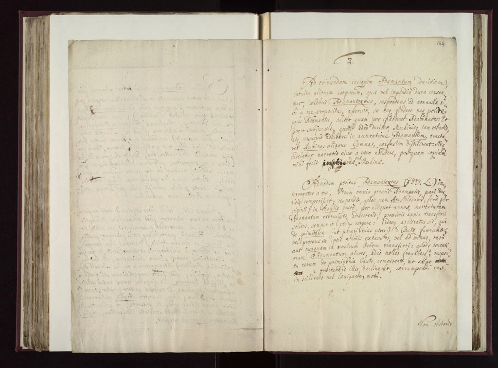 Boyle Papers Volume 26 Fol. 143v-144r