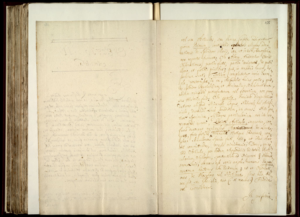 Boyle Papers Volume 26 Fol. 154v-155r