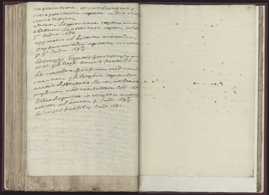 Boyle Papers Volume 26 Fol. 178v-179r
