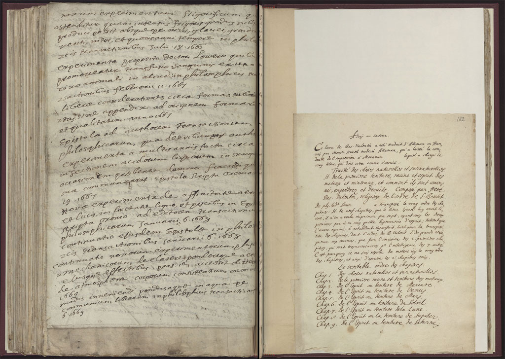 Boyle Papers Volume 26 Fol. 181v-182r