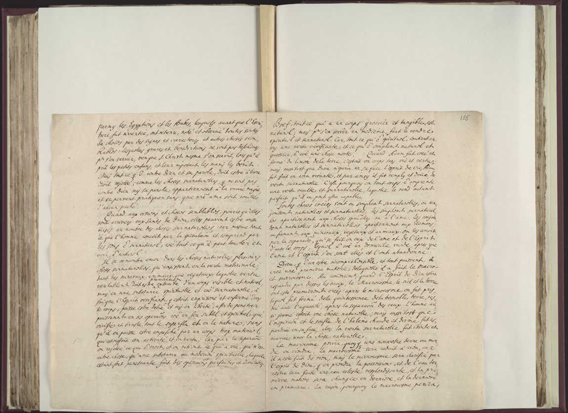 Boyle Papers Volume 26 Fol. 184v-185r