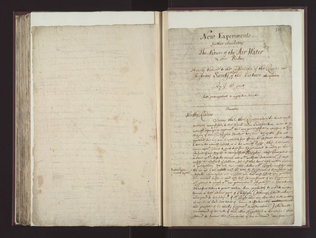 Boyle Papers Volume 26 Fol. 204v-205r