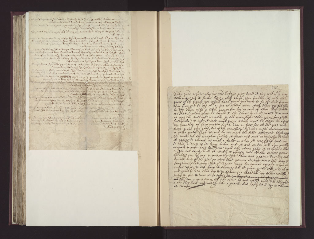 Boyle Papers Volume 26 Fol. 209v-210r