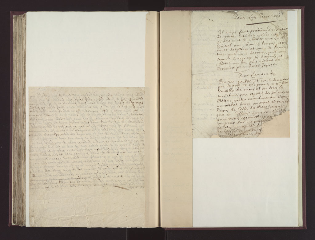 Boyle Papers Volume 26 Fol. 210v-211r