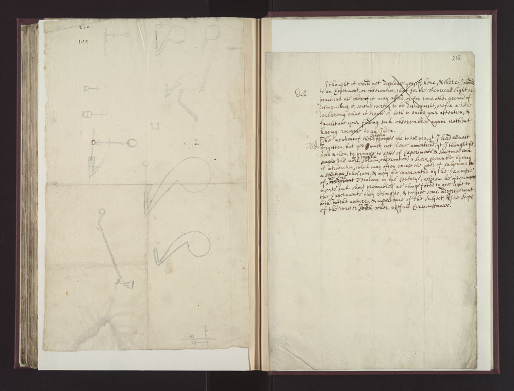 Boyle Papers Volume 26 Fol. 214v-215r