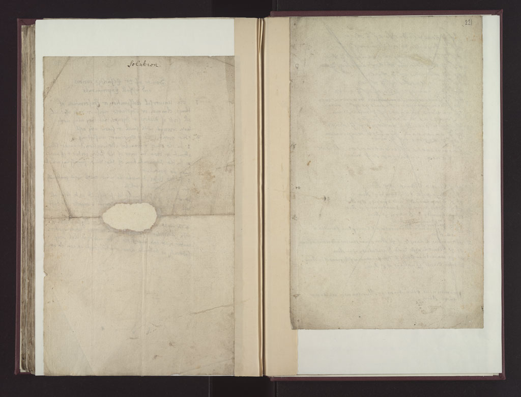 Boyle Papers Volume 26 Fol. 220v-221r