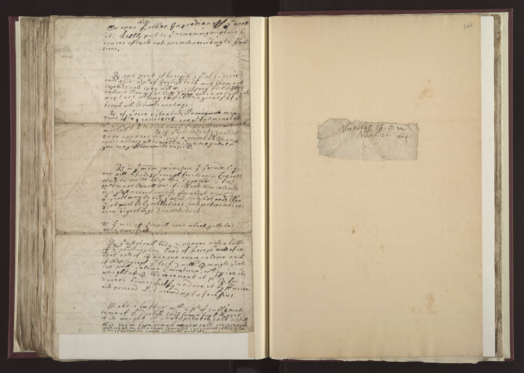 Boyle Papers Volume 28 Pp.360-361