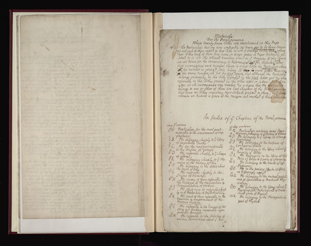 Boyle Papers Volume 36 Fol. 3v-4r