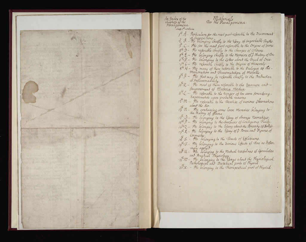 Boyle Papers Volume 36 Fol. 4v-5r