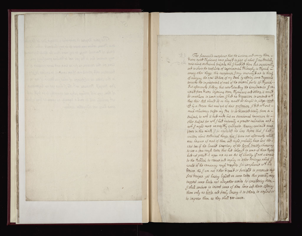 Boyle Papers Volume 36 Fol. 11v-12r