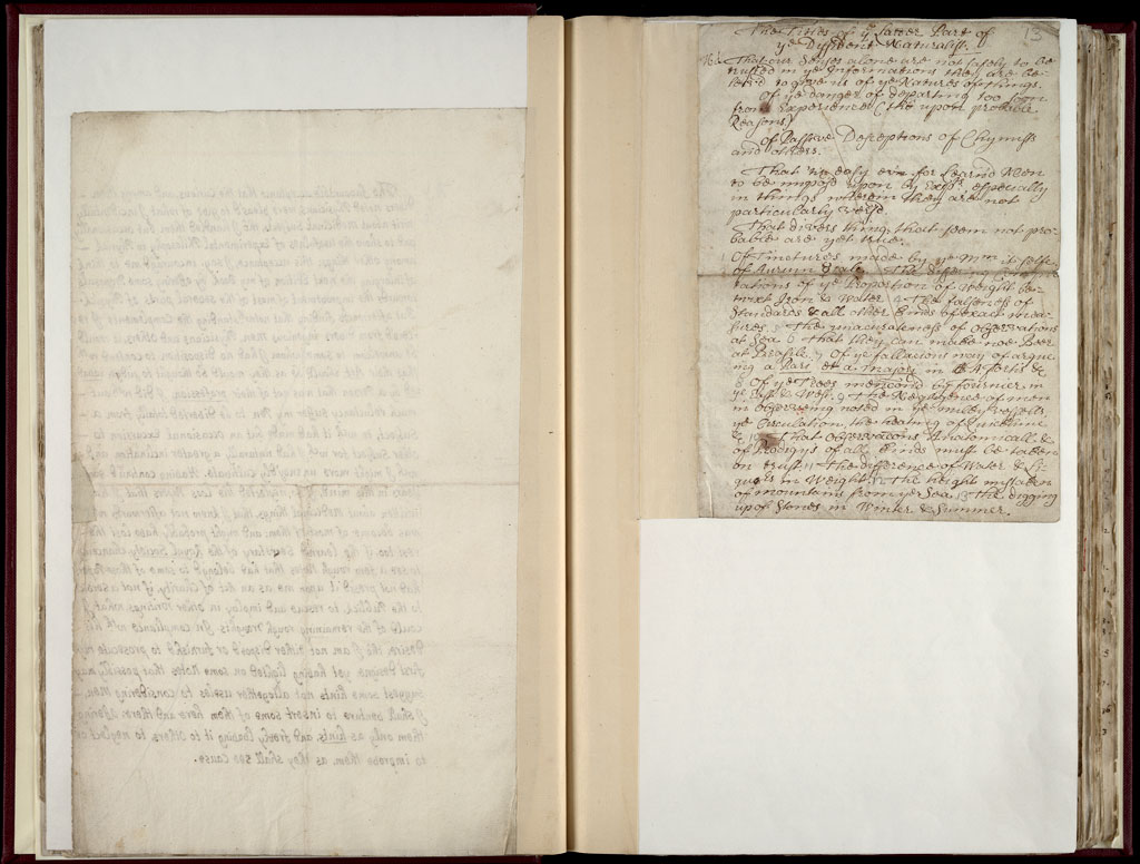 Boyle Papers Volume 36 Fol. 12v-13r