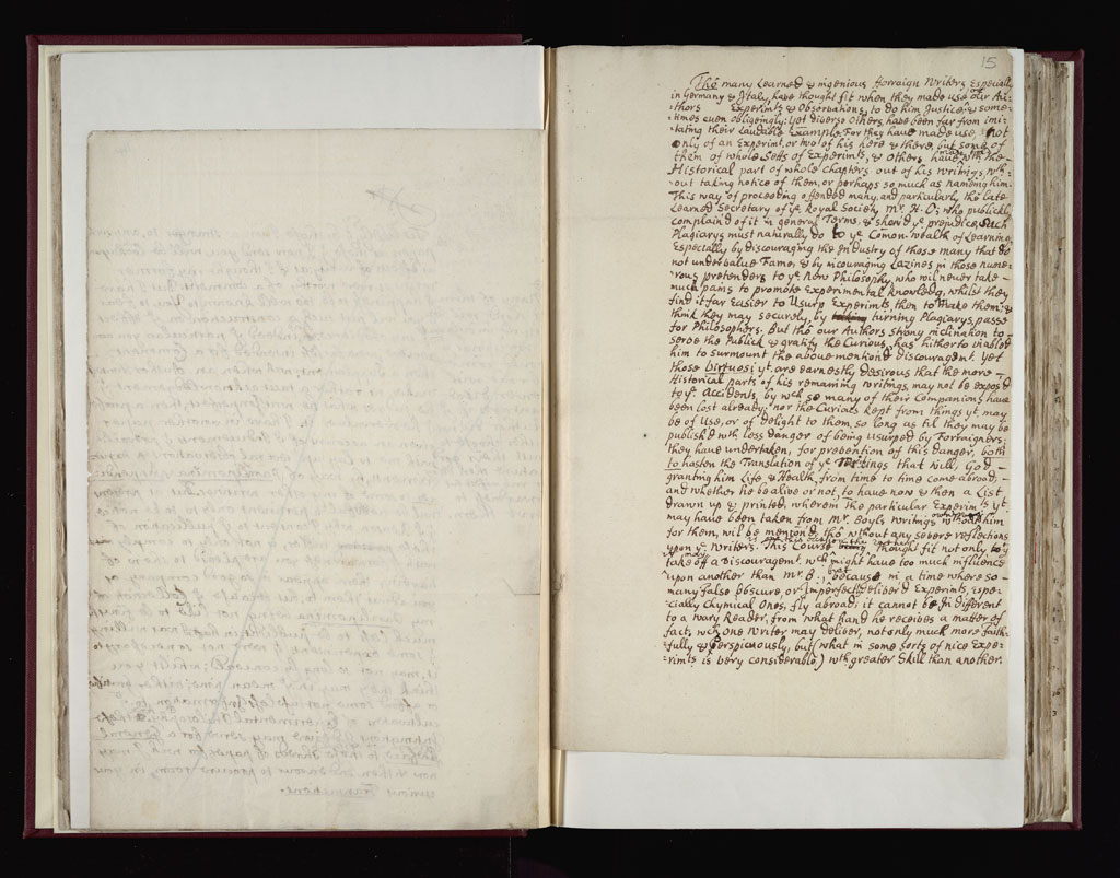 Boyle Papers Volume 36 Fol. 14v-15r