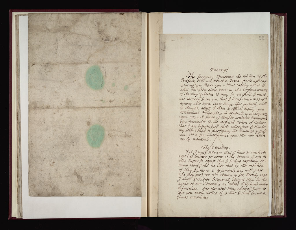 Boyle Papers Volume 36 Fol. 21v-22r