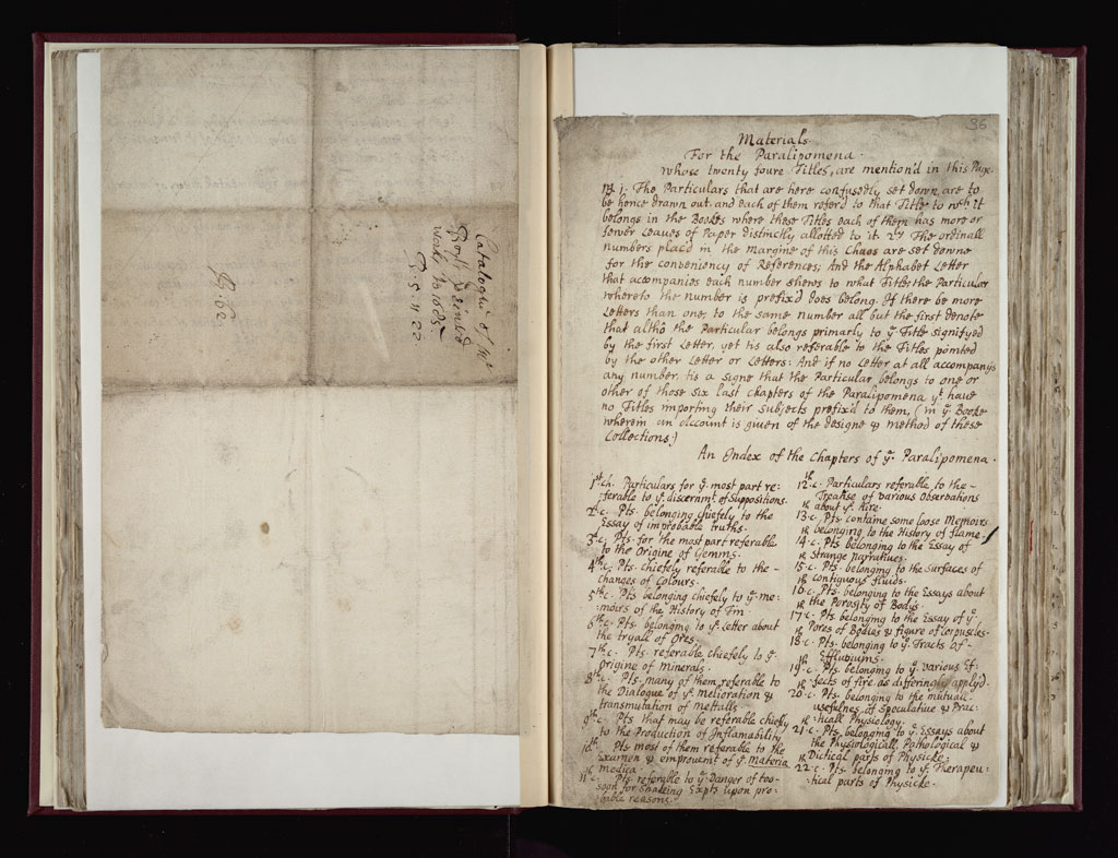 Boyle Papers Volume 36 Fol. 35v-36r