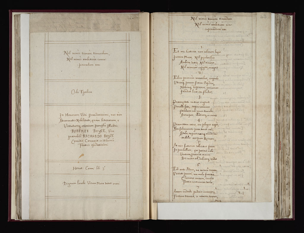 Boyle Papers Volume 36 Fol. 42v-43r