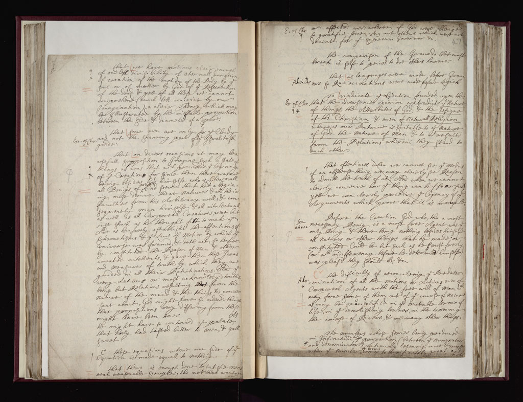 Boyle Papers Volume 36 Fol. 46v-47r