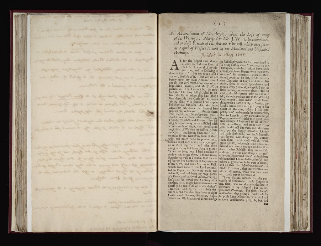 Boyle Papers Volume 36 Fol. 50v-51r