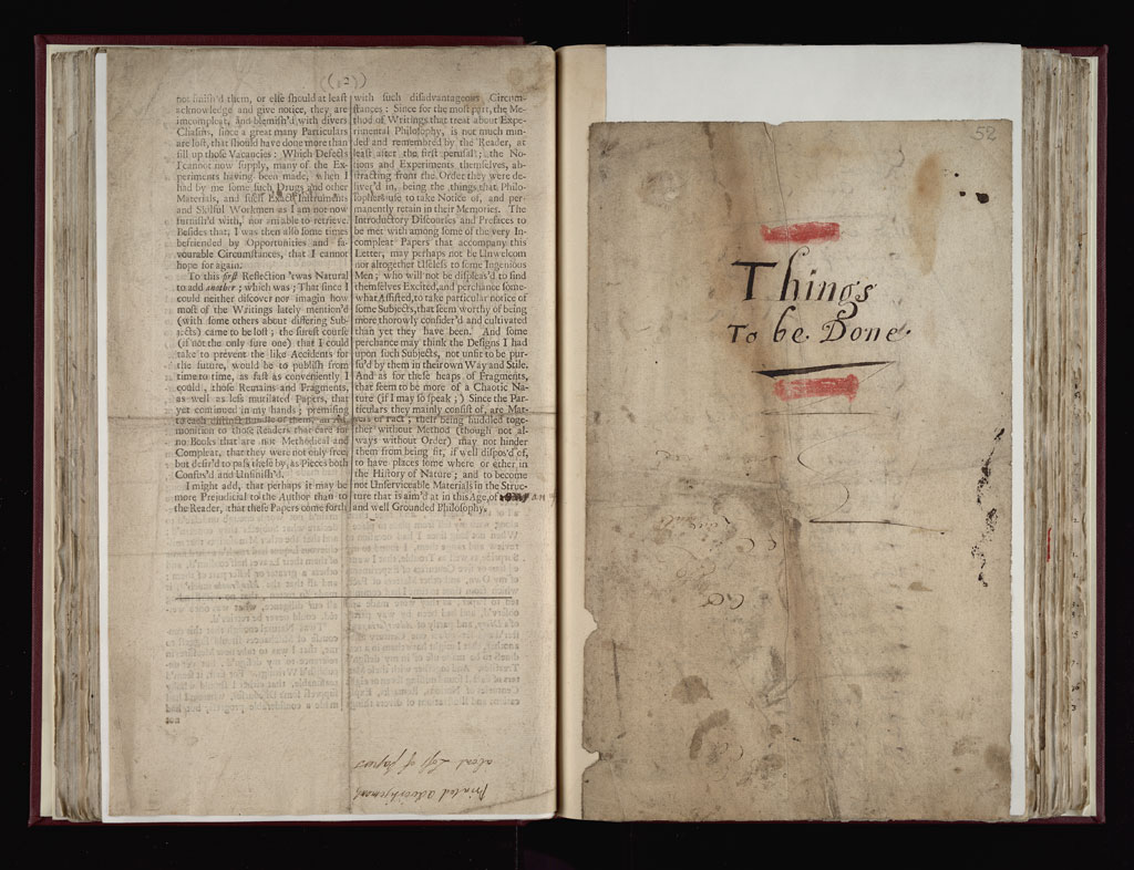 Boyle Papers Volume 36 Fol. 51v-52r