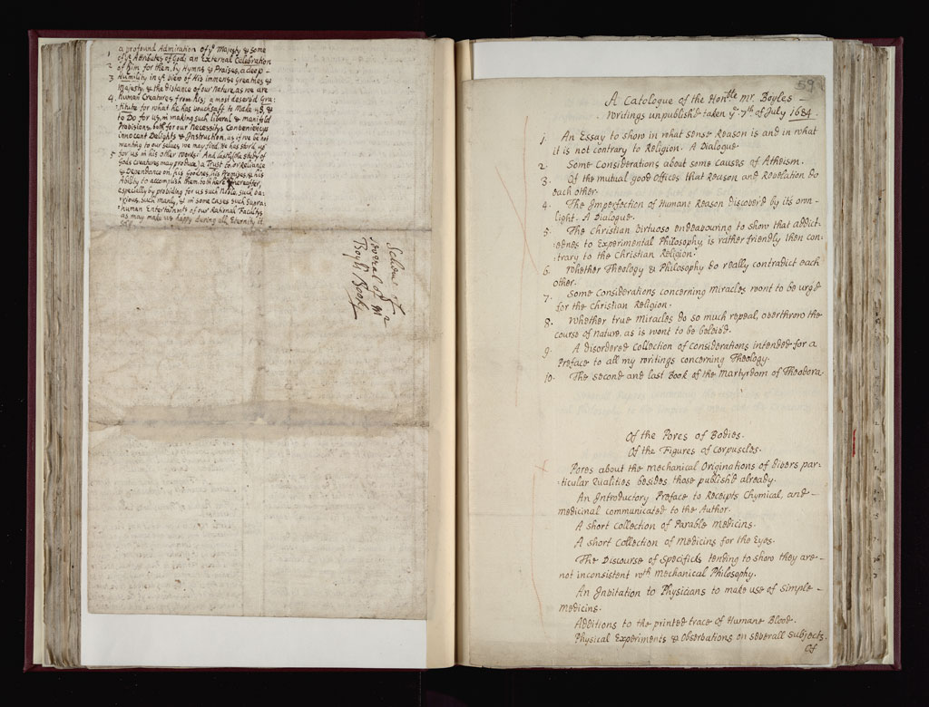 Boyle Papers Volume 36 Fol. 58v-59r