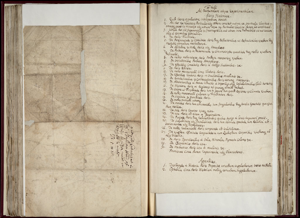 Boyle Papers Volume 36 Fol. 70v-71r