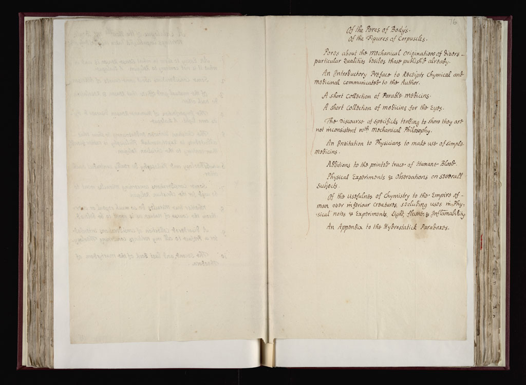 Boyle Papers Volume 36 Fol. 75v-76r