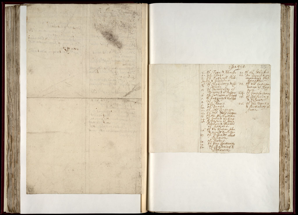 Boyle Papers Volume 36 Fol. 84v-85r